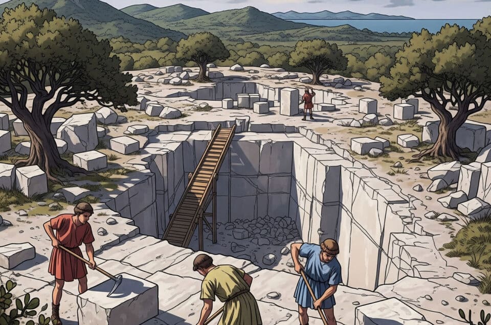 Le origini della cava - L'Apertura della Cava Romana di Aurisina